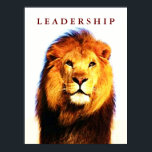 Motivational Leadership Lion Eyes Pop Art Poster<br><div class="desc">Freedom & Courage Motivational Images</div>