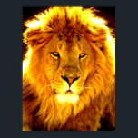 Motivational Leadership Lion Pop Art Poster<br><div class="desc">Freedom & Courage Motivational Images</div>