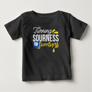 Motivational Lemon Quote From Sour to Sweet Baby T-Shirt