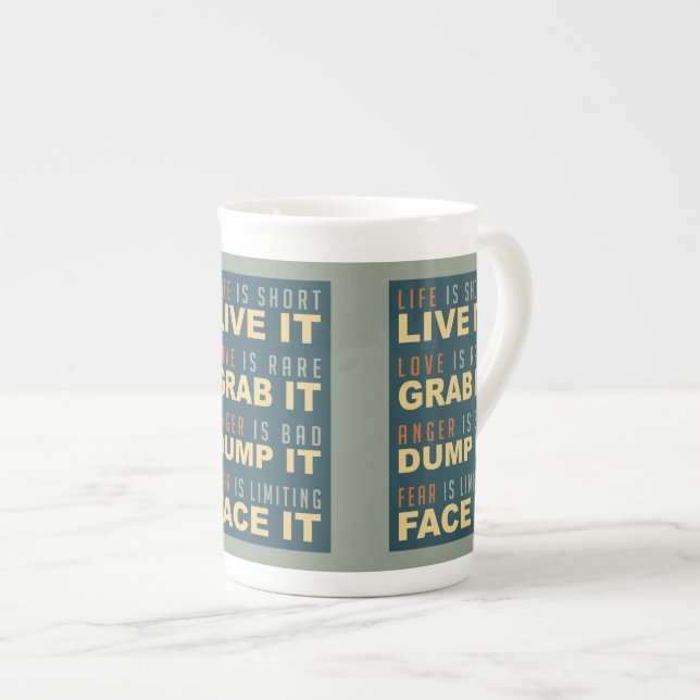 Motivational Life Advice mugs (Front Right)