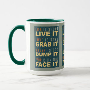 Motivational Life Advice mugs