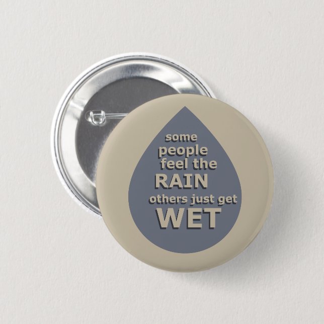 Motivational life quote 2 inch round button (Front & Back)