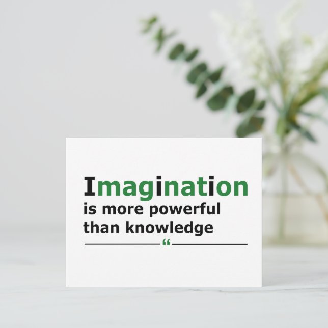 Motivational life quote holiday postcard (Standing Front)