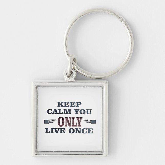 Motivational life quotes keychain (Front)