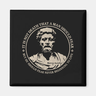 Motivational Marcus Aurelius Quote On Fear Magnet