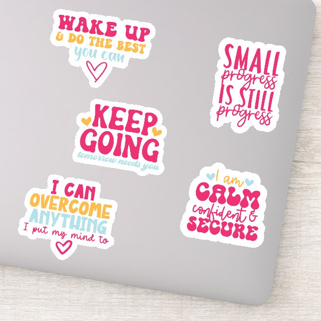  Motivational Mental Health Sticker Bundle (Detail)