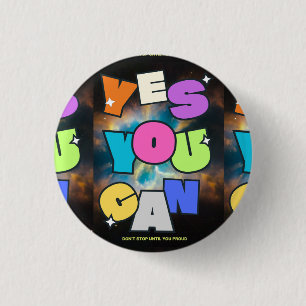 Motivational Mindset Success Inspiration Design 1 Inch Round Button
