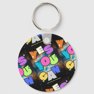 Motivational Mindset Success Inspiration Design Keychain