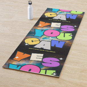 Motivational Mindset Success Inspiration Design Yoga Mat