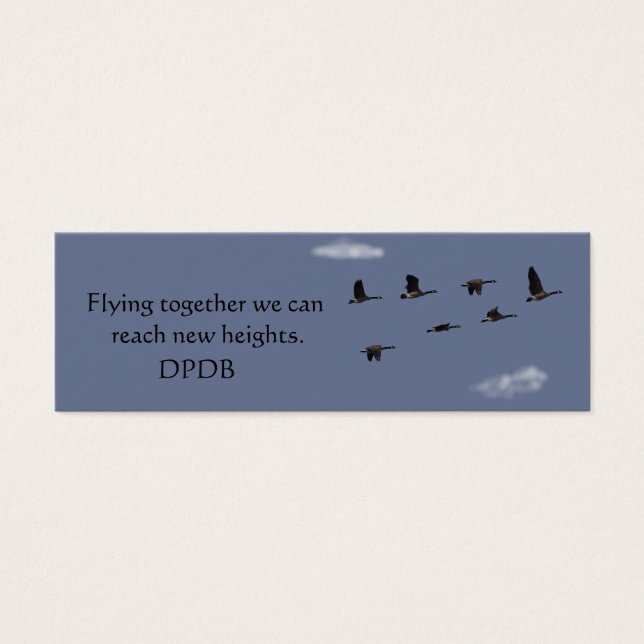 Motivational Mini Bookmark (Front)