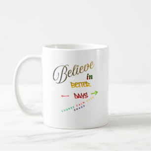 Motivational Minimalist Modern Text Design Coffee Mug