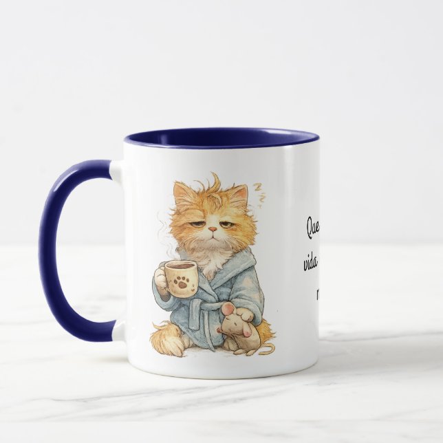 motivational model cat mug (Left)