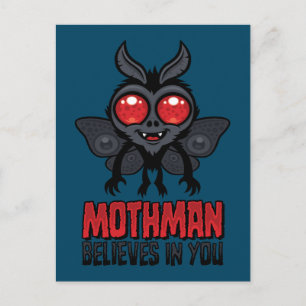 Motivational Mothman Believes In You Postcard