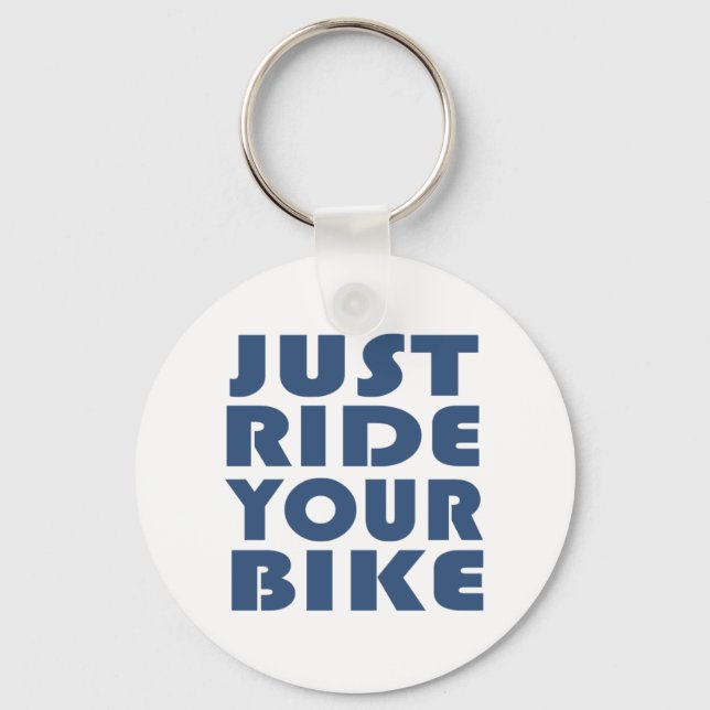 Motivational mountain bike quote keychain (Front)