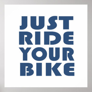 Motivational Mountain Biking Quote - Funny Cycling Poster