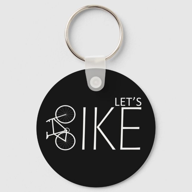 Motivational mountain biking quotes keychain (Front)