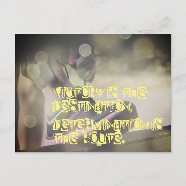 Motivational Netball Picture With Slogan Postcard (Front)