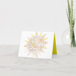Motivational note card