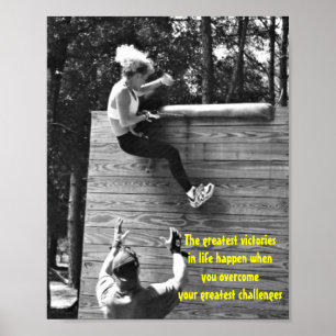 MOTIVATIONAL overcoming obstacles poster