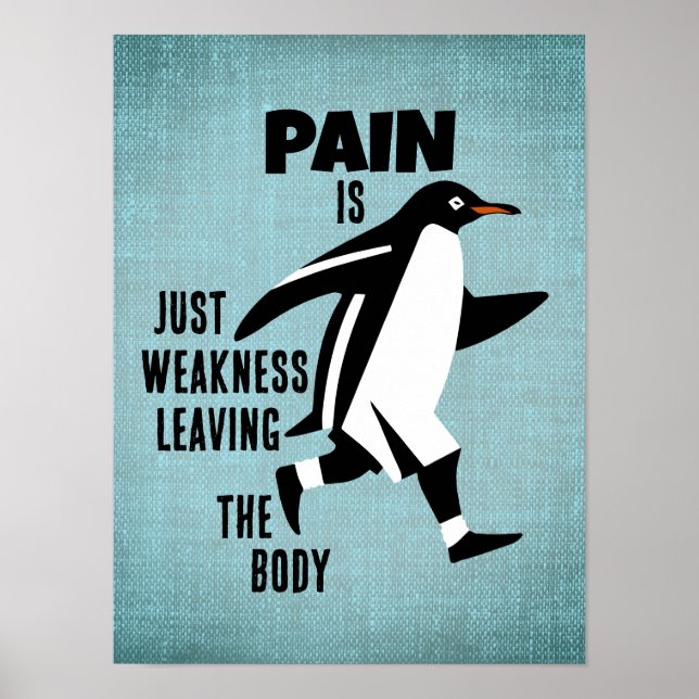 Motivational Penguin Poster (Front)