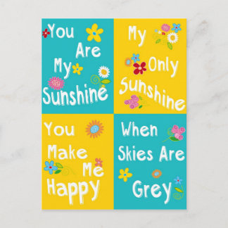 Motivational Phrases Typography - Collage Postcard