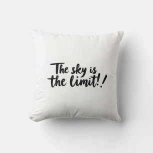 Motivational pillow, inspirational quote, typograp throw pillow