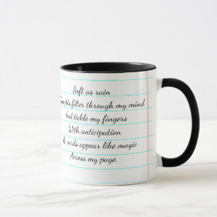 Motivational Poem I Am A Writer Personalized Mug