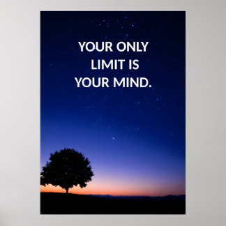Motivational Positive Humble Text Poster