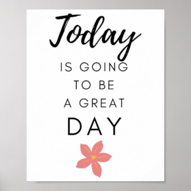 Motivational Positive Quote Sticker  Poster (Front)