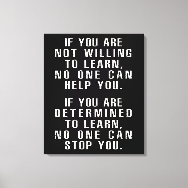Motivational , Positive Quotes, Positive Sayings Canvas Print (Front)
