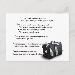 motivational  post card