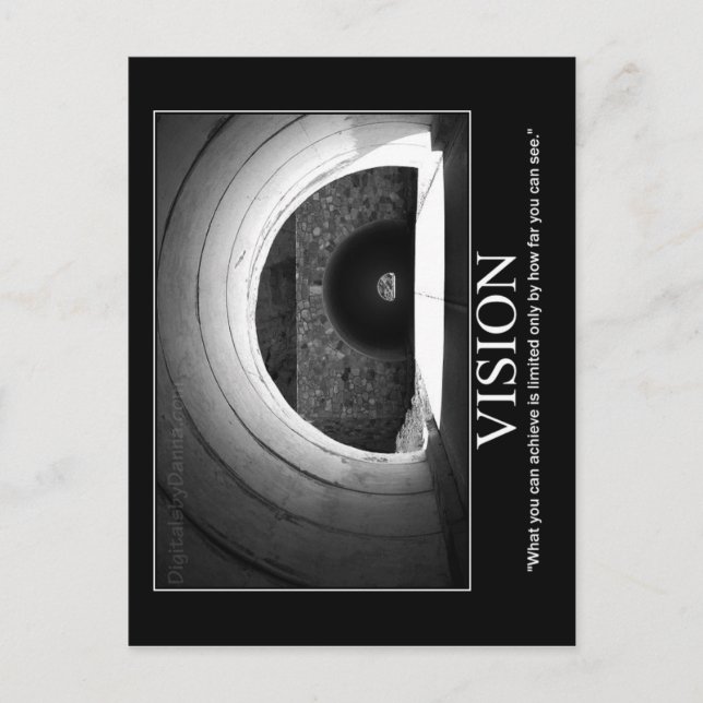 Motivational Post Card - VISION (Front)