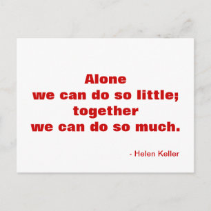 Motivational Postcard about Friendship