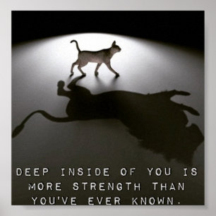 Motivational poster about strength
