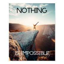 Motivational Poster Climbing Nothing is Impossible