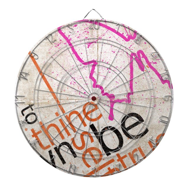 Motivational Poster Dartboard (Front)