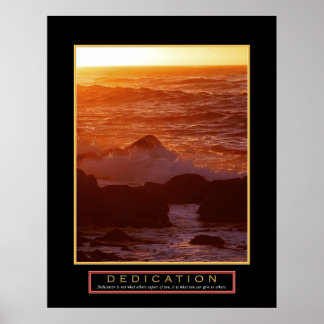 Motivational Poster - "Dedication" - 22"x28"