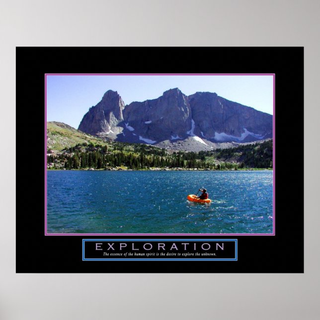Motivational Poster - "Exploration" - 22"x28" (Front)