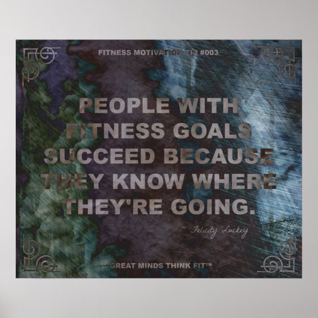 Motivational Poster for Fitness Quote #003 (Front)