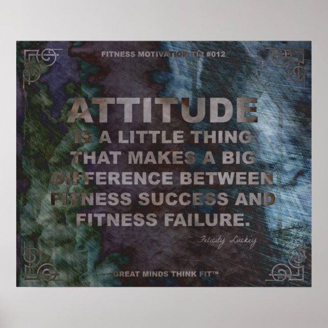 Motivational Poster for Fitness Quote #012 (Front)