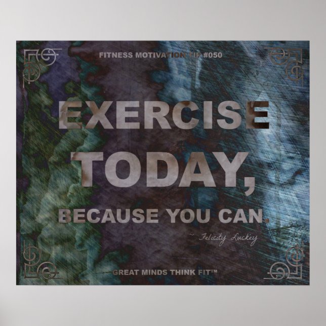 Motivational Poster for Fitness Quote #050 (Front)