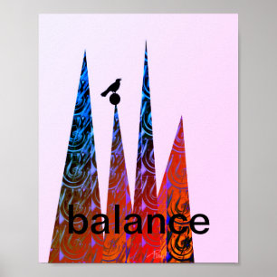motivational poster text art bird abstract modern
