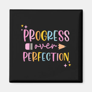 Motivational Progress Over Perfection Back To Scho Magnet