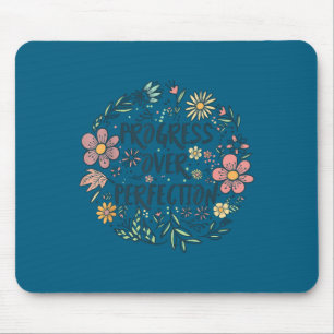 Motivational Progress Over Perfection Back To Scho Mouse Pad