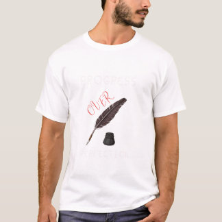 Motivational Progress Over Perfection Back To Scho T-Shirt
