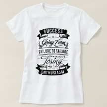 Motivational Quote about success black print