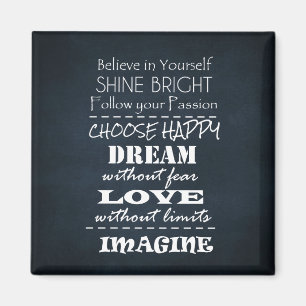 Motivational Quote Affirmations Magnet