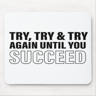 Motivational Quote Art Success Life Tips Quote Mouse Pad