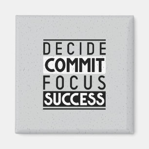 Motivational Quote Design for Achievers  Magnet