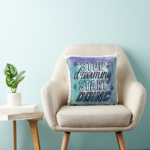 Motivational Quote Design for Achievers  Throw Pillow